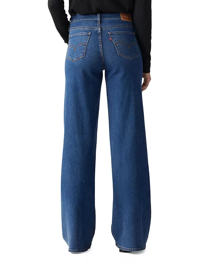 Женские джинсы 318 Shaping Stellar-Stretch с широкими штанинами Levi's, синий — фото 3
