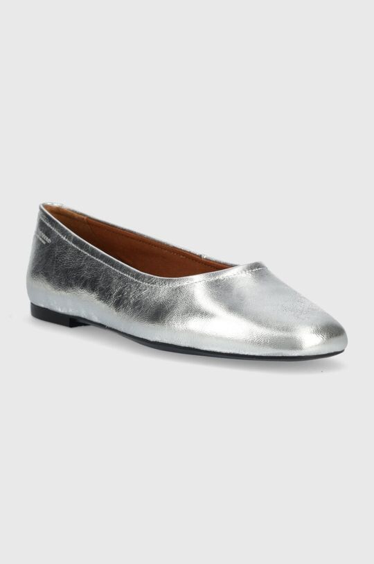 Кожаные балетки Vagabond JOLIN Vagabond Shoemakers, серебро — фото 2
