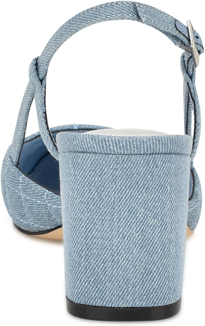 Туфли Nine West Uround, цвет Light Blue Denim Multi — фото 4