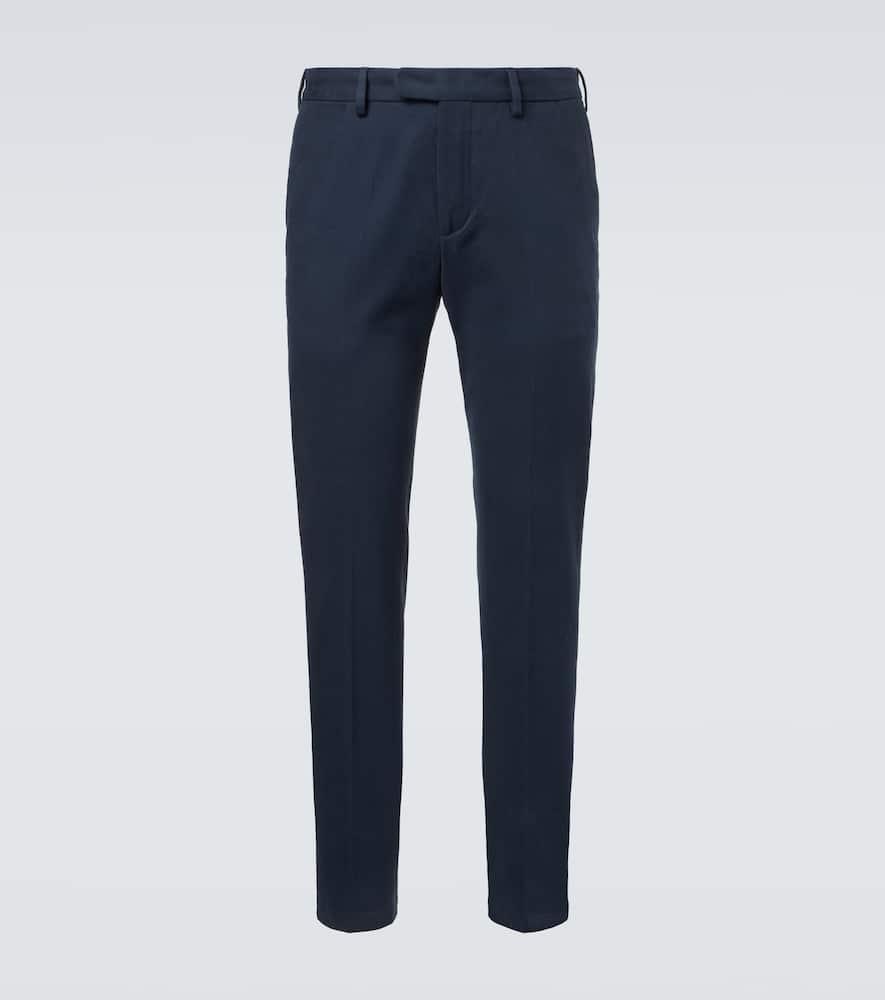 

Хлопковые брюки-чинос slim fit Thom Sweeney, Navy
