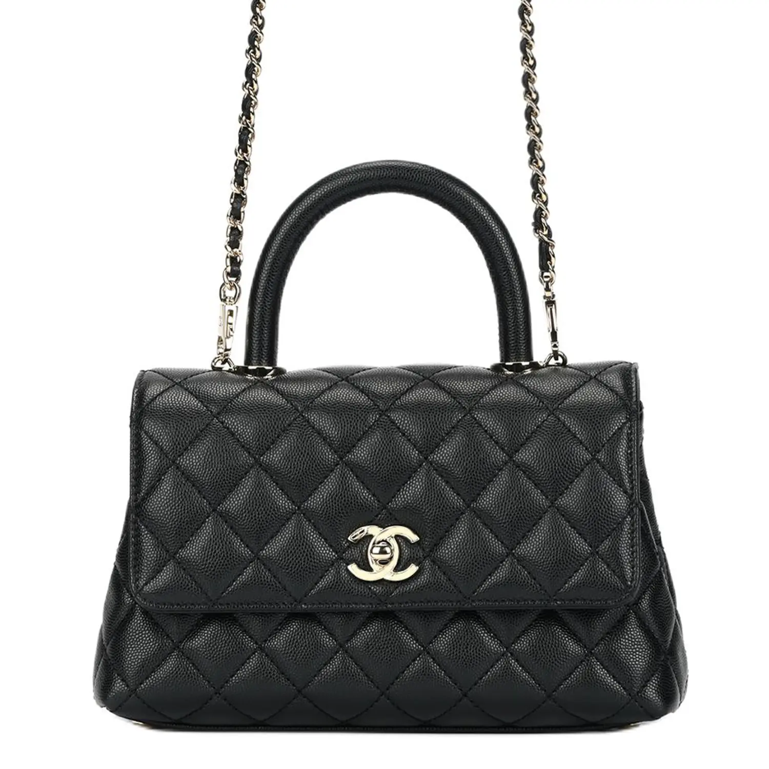 

CHANEL Маленькая сумка Coco черная A92990