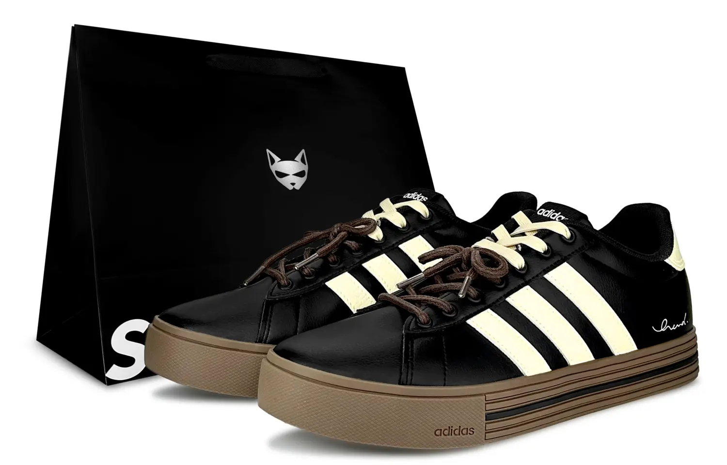 

Adidas Кроссовки для скейтбординга Daily 40 Old Keyboard Rest Day с противоскользящей подошвой, низкие, унисекс, черный и коричневый