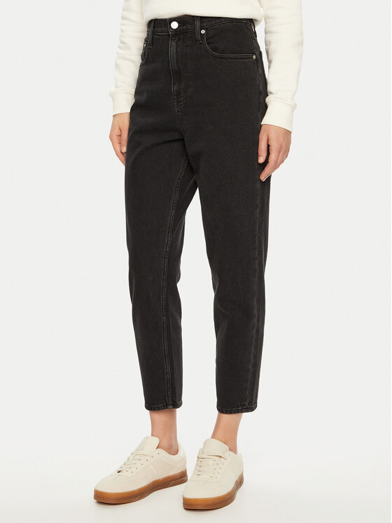 

Джинсы mom fit Tommy Jeans, черный