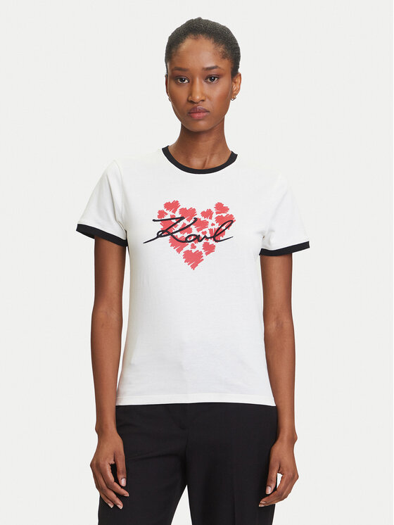

Футболка regular fit A3W17015 Karl Lagerfeld, экрю