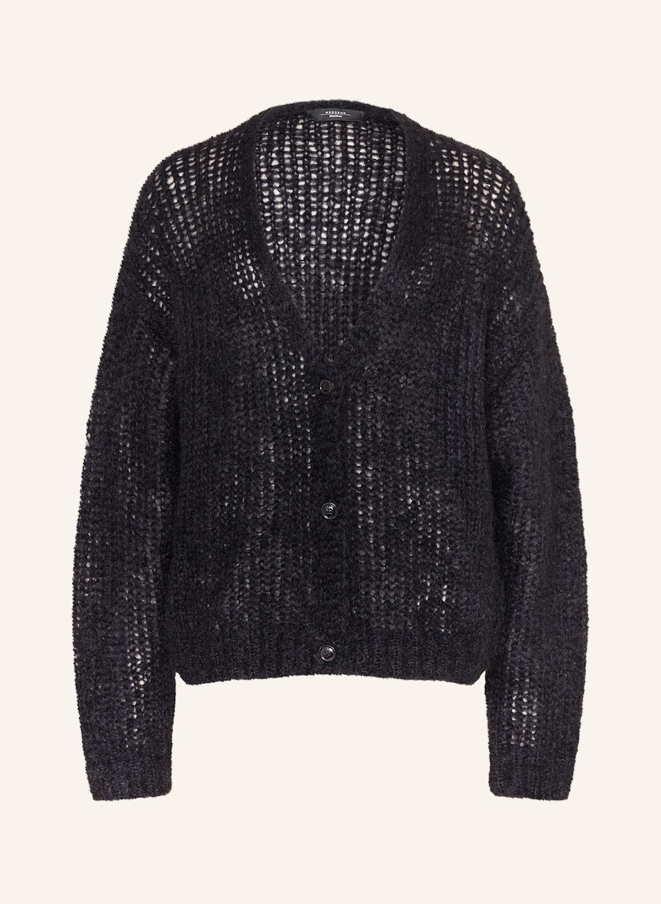 

Кардиган из мохера Pontiac Weekend Max Mara, черный