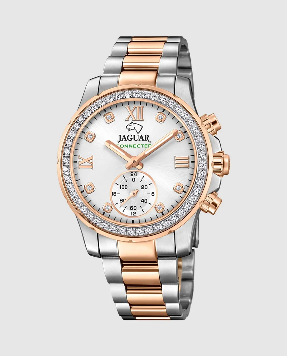 

J981/2 Connected Lady серебристо-стальные женские часы Jaguar, серебряный