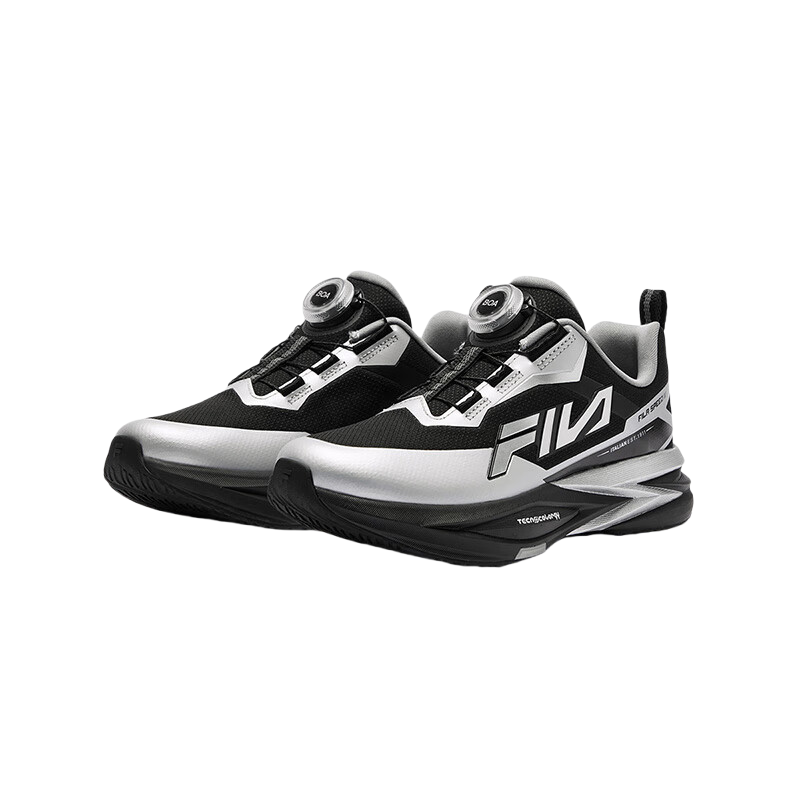 FILA KIDS Детские кроссовки BOA с низким верхом, износостойкие, черно-серые — фото 3