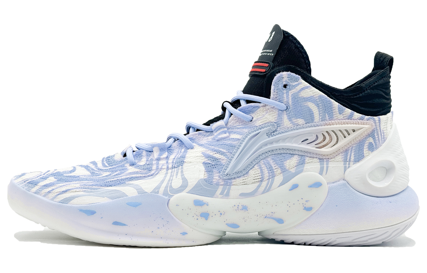 

LINING ЛиНинг ЮШуай 18 мидтоп баскетбольные кроссовки мужские синие, цвет Blue