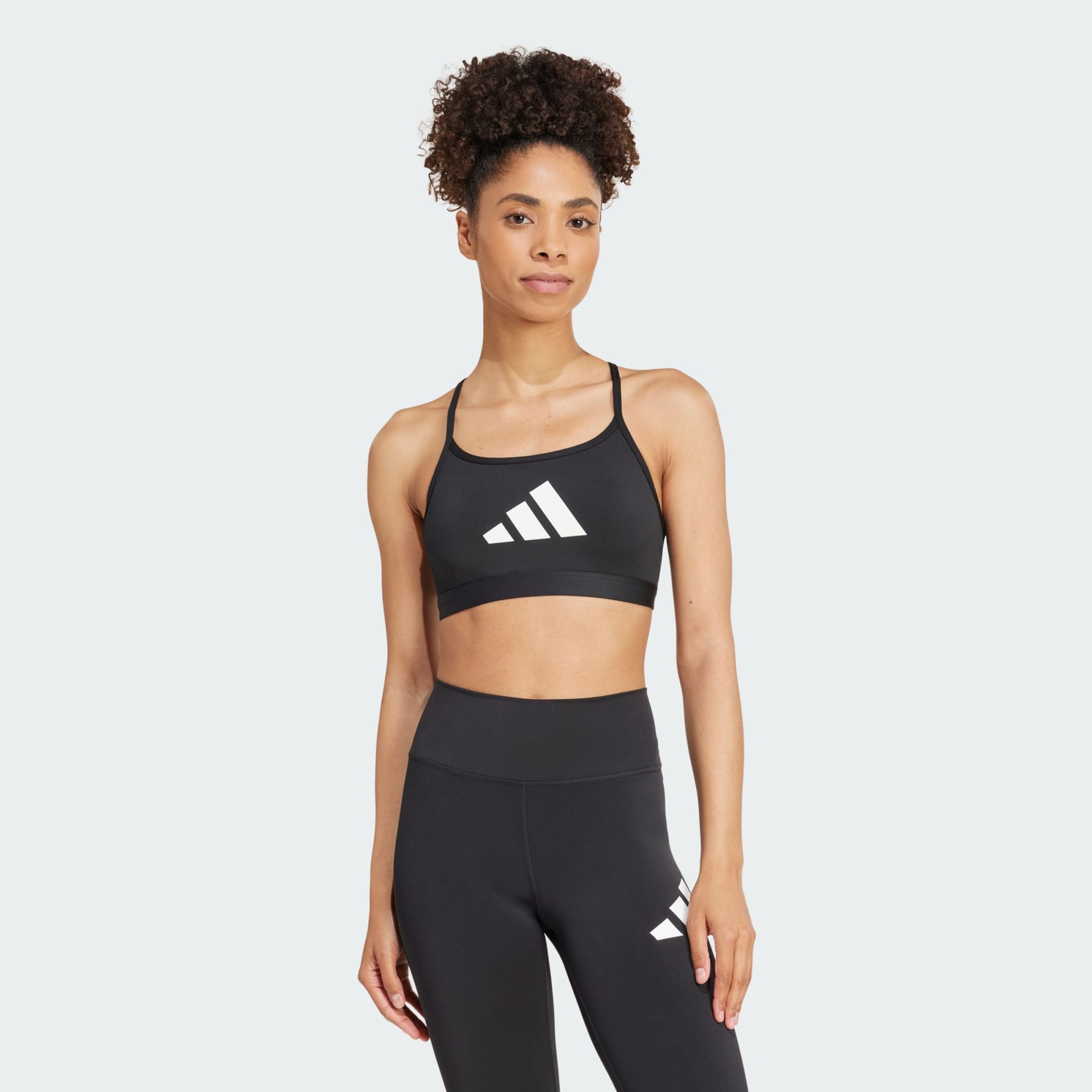 Adidas Performance Спортивный бюстгальтер-бралетт 'Aeroreact' в черном цвете — фото 3