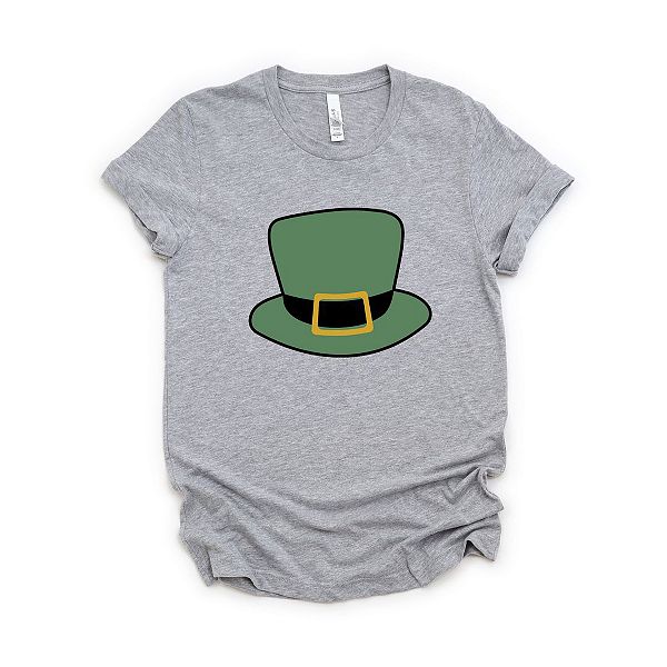 

Футболка с принтом Leprechaun hat Simply Sage Market, Heather Grey, Серый, Футболка с принтом Leprechaun hat Simply Sage Market, Heather Grey