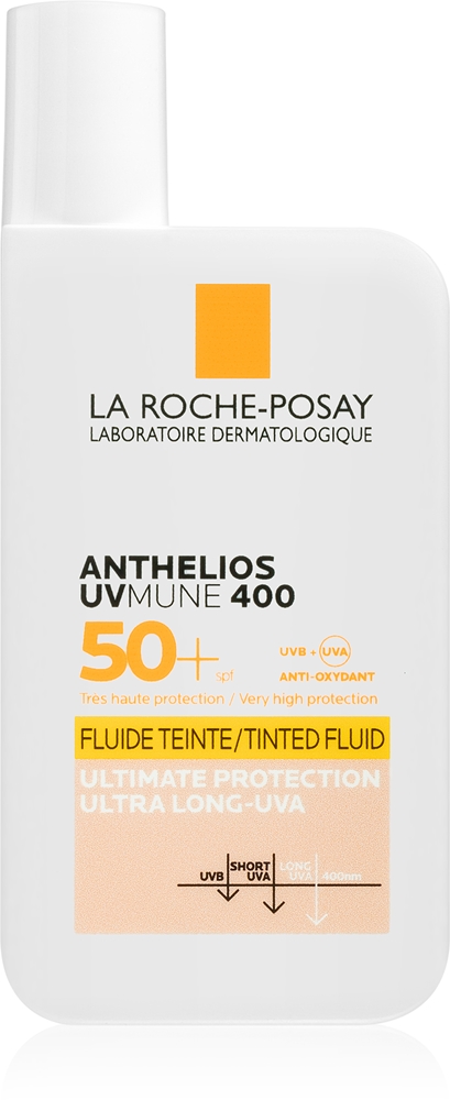 

Защитный флюид для лица Anthelios uvmune 400 с оттенком spf 50+ La Roche-Posay, 50 мл
