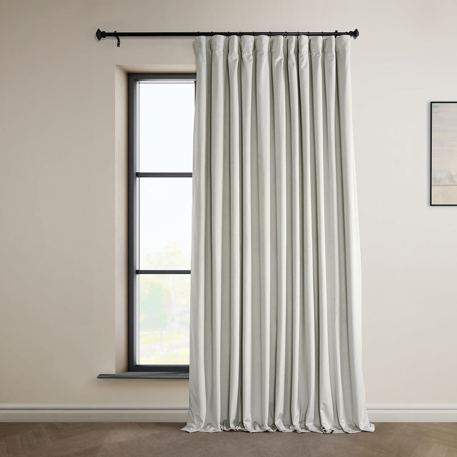 

Штора затемняющая Signature Misty White Plush Velvet, белый