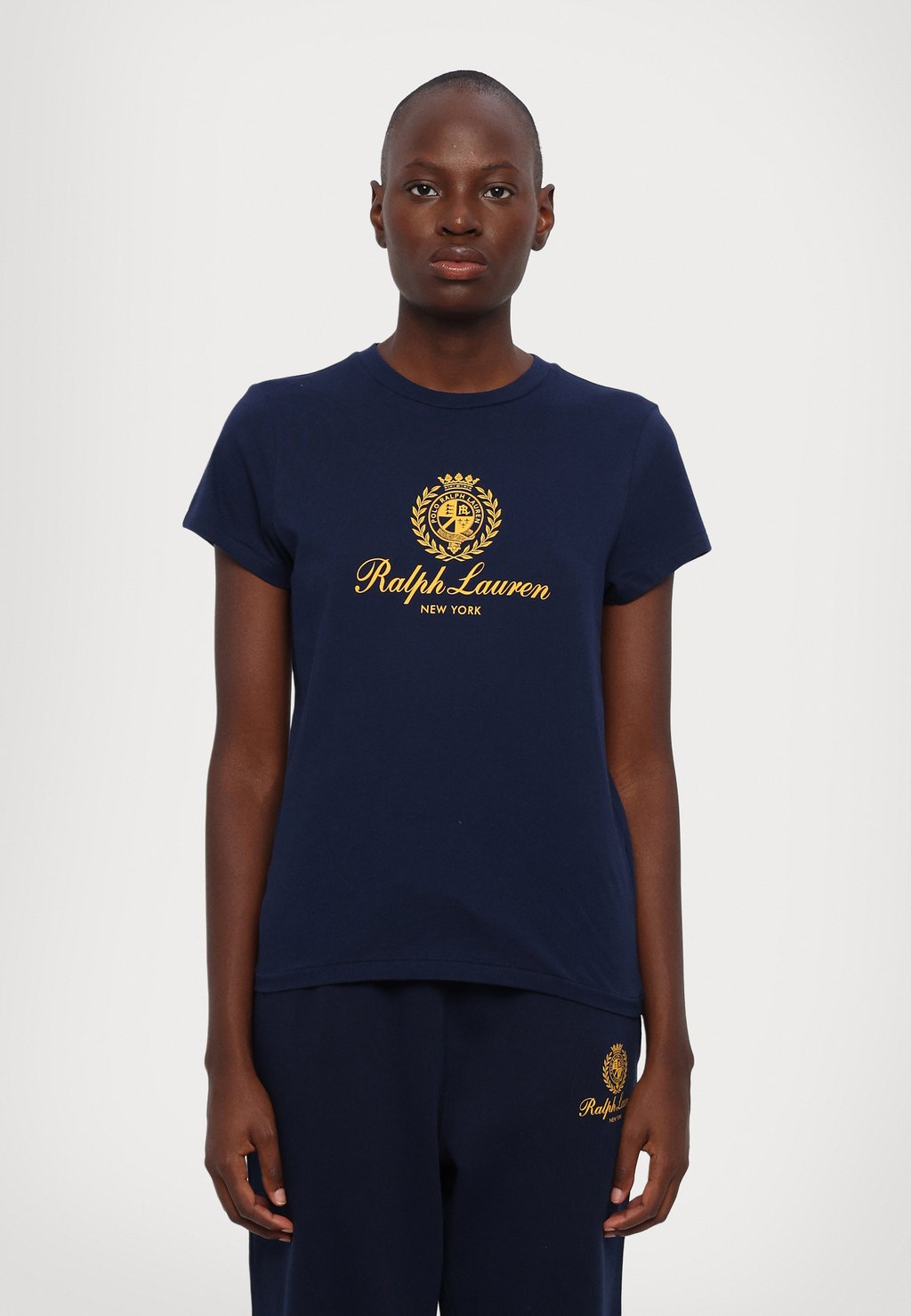 

Футболка с принтом HOTEL SHORT SLEEVE Polo Ralph Lauren, темно-синий