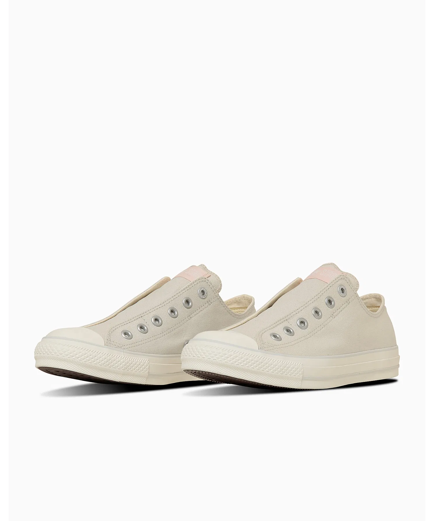 Унисекс кеды слипоны CONVERSE ALL STAR SLIP FE OX белые с розовым