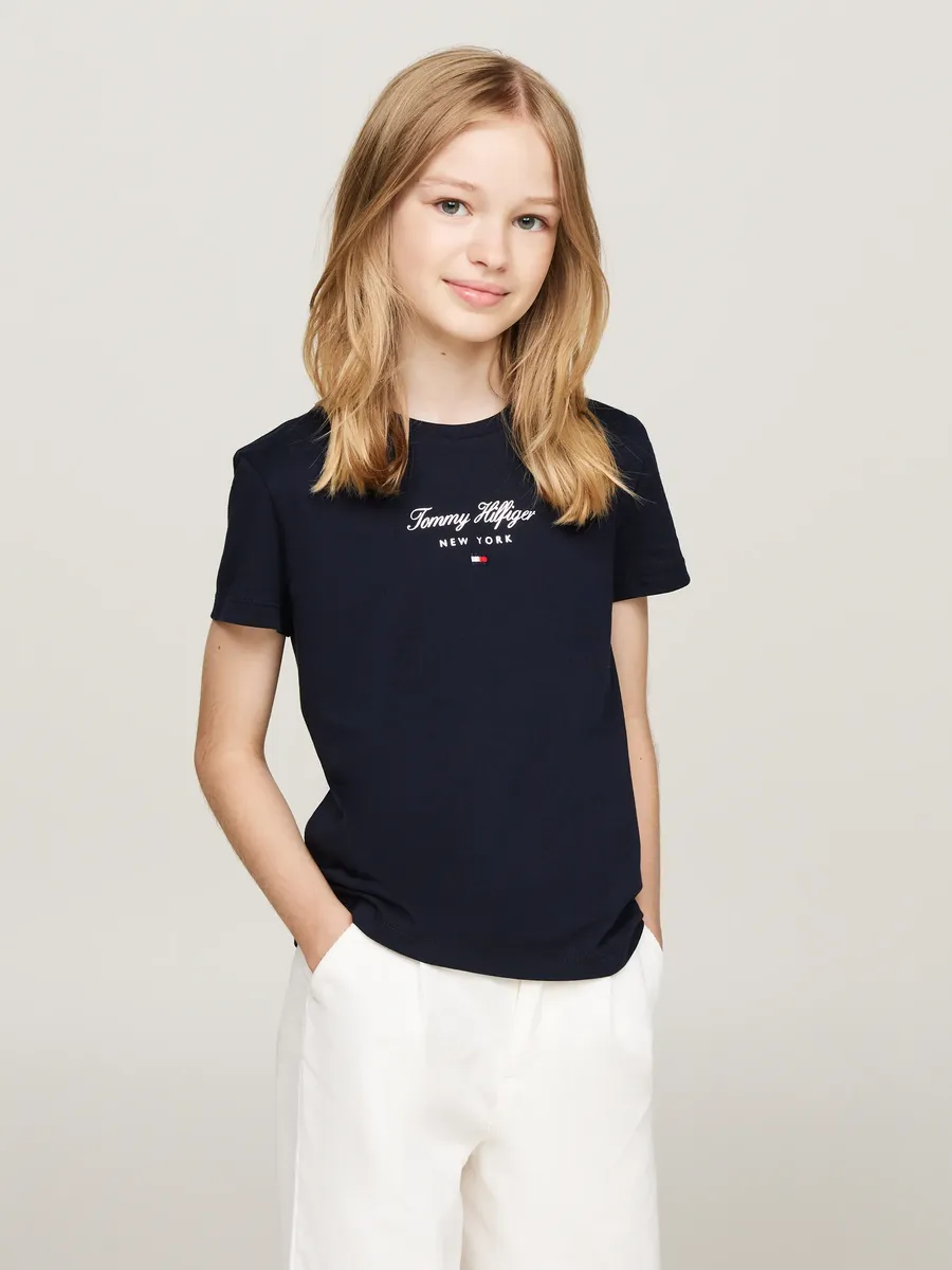 

Футболка Tommy Hilfiger "TH NYC FOIL TEE SS", с принтом "Дурак", цвет Desert Sky