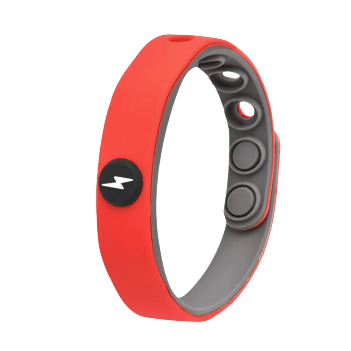 

Спортивный браслет Unisex SINGLELADY, round edge красный