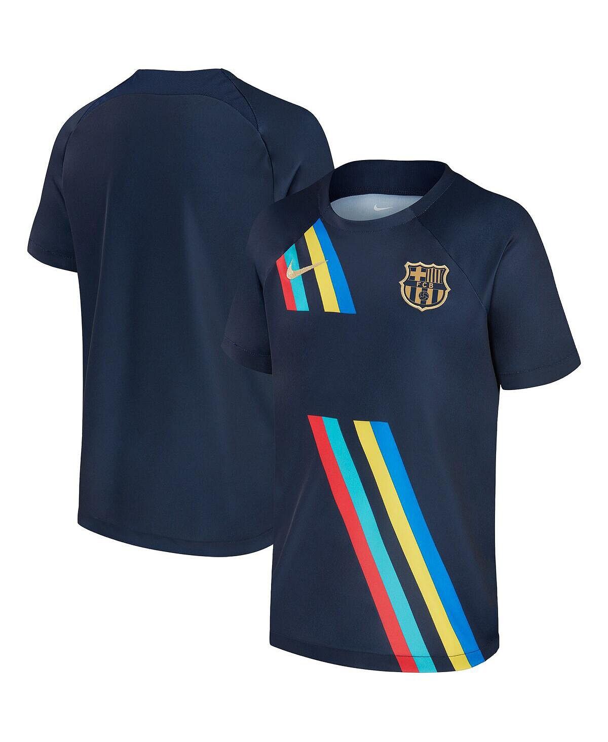 

Мужская футболка Navy Barcelona 2022/23, выездная предматчевая футболка Nike