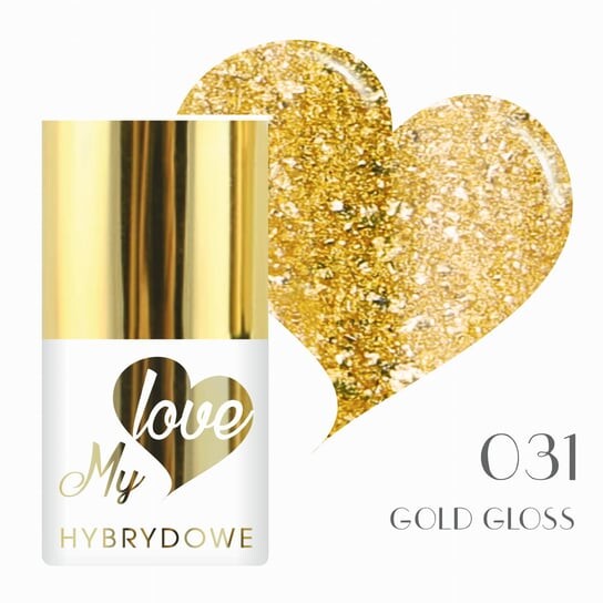 

Гибридный лак Mylove UV/Led 031 Glamour Gold Gloss, SUNFLOWER