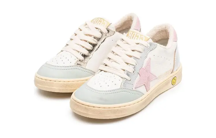 

Детские кожаные кроссовки Ballstar Golden Goose, синий