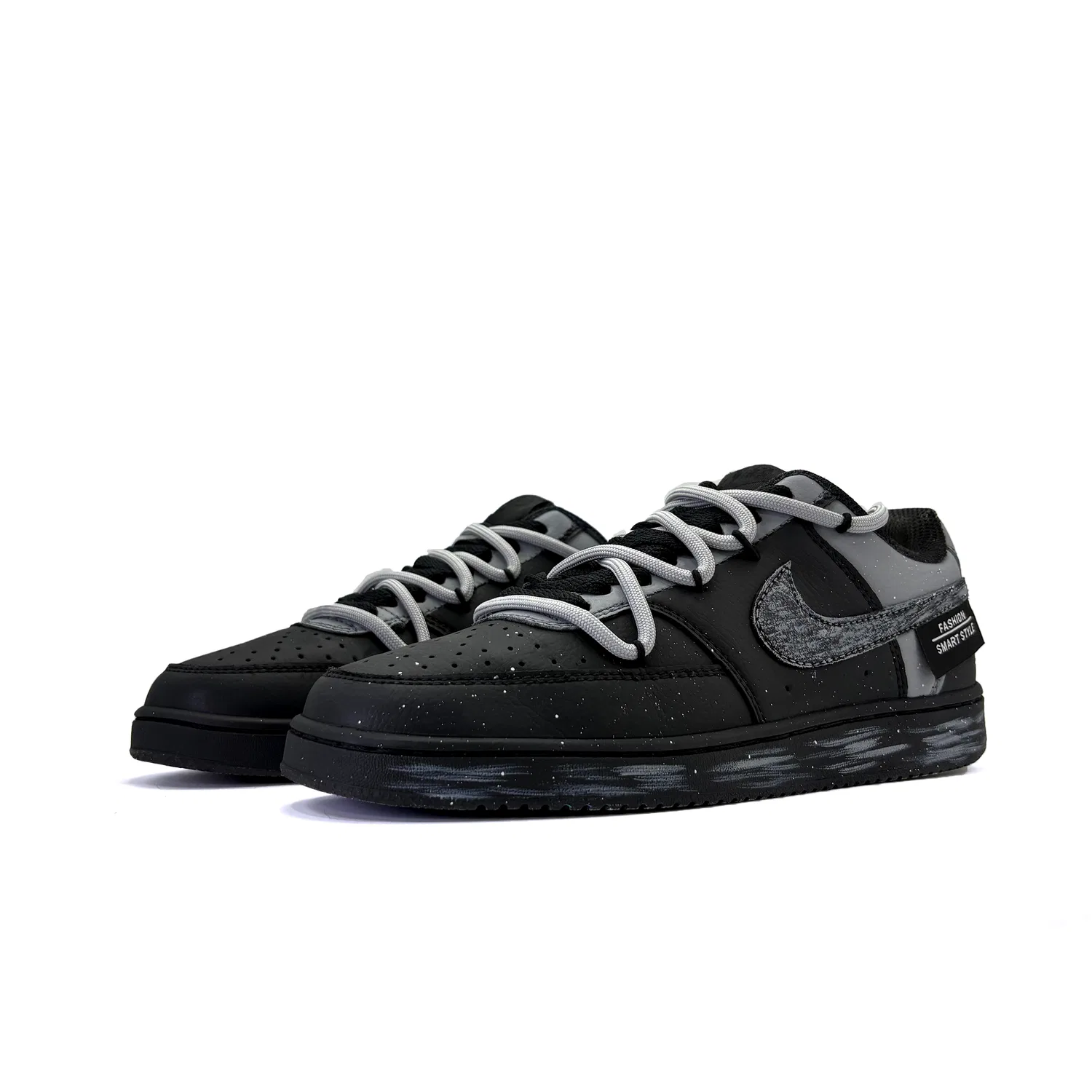 Кроссовки кеды Nike Court Vision Low серые — фото 4