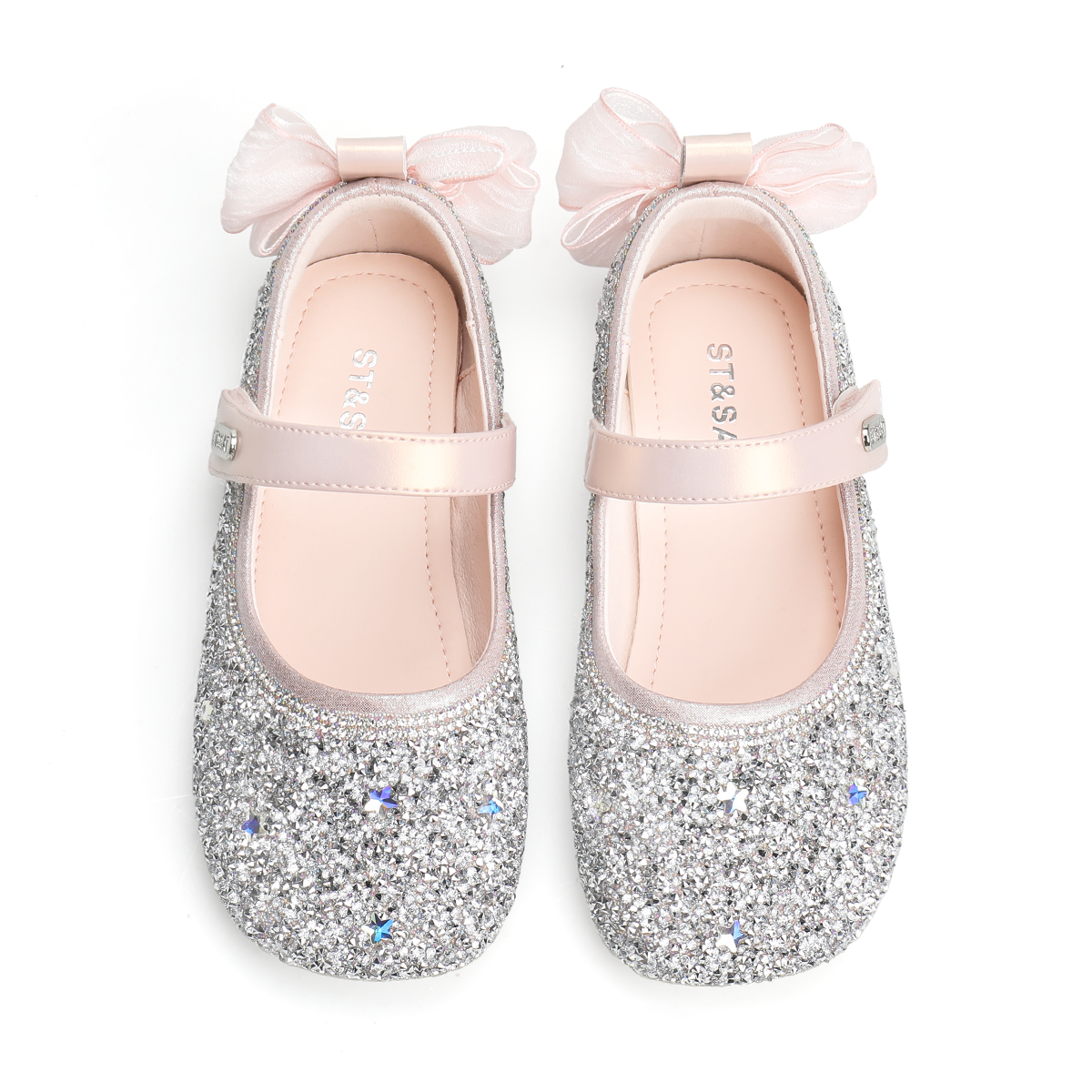 Детские кожаные туфли с противоскользящей подошвой и износостойким верхом ST&SAT KIDS, розовый — фото 3