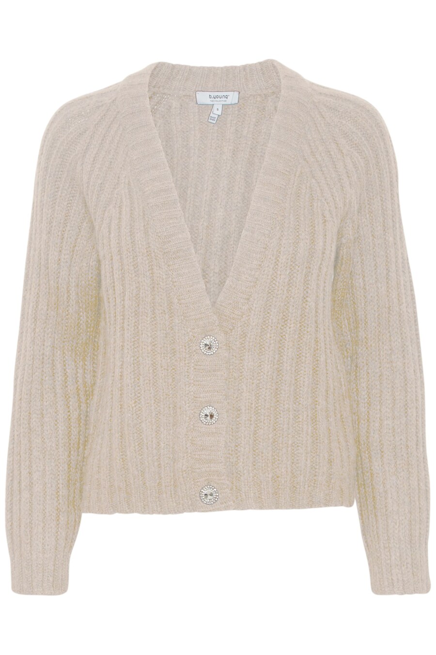

Вязаный кардиган b.young Knit Cardigan 20810481, бежевый