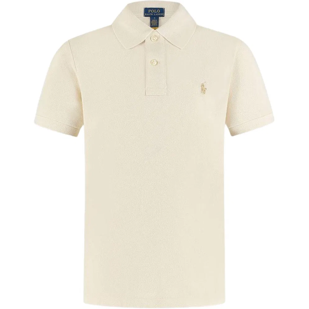 Поло детское стандартное Polo Ralph Lauren бежевое