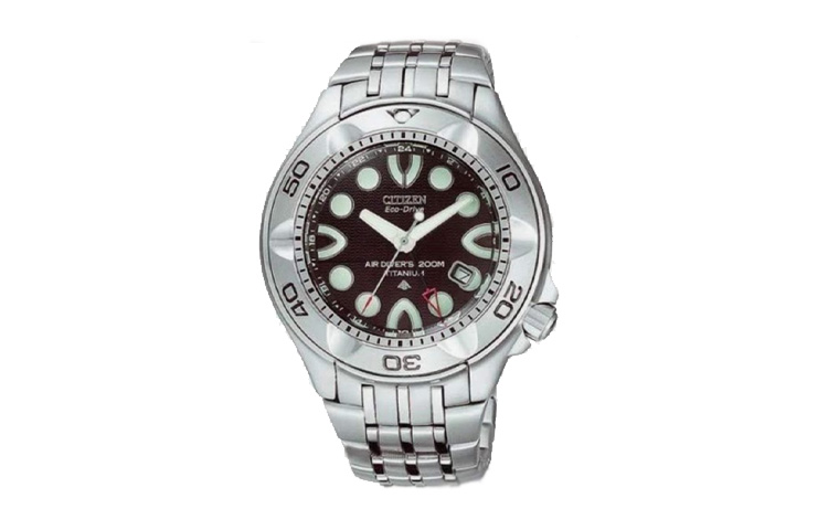 

CITIZEN Часы Solar Quartz Movement Titanium Strap Watch 44mm Men's Watch Black Dial, Black Dial