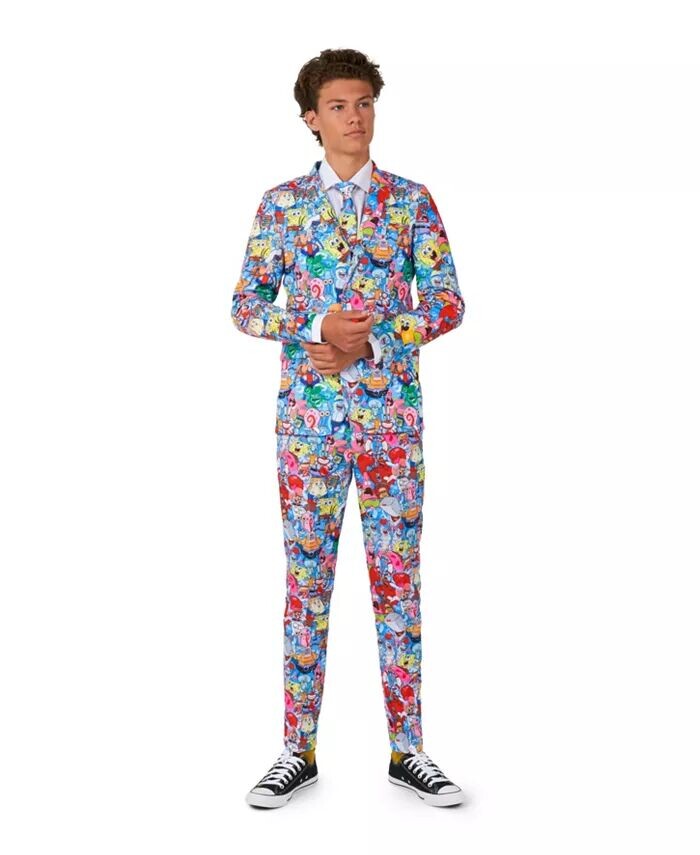 Комплект костюма приталенного кроя Big Boys Sponge Bob Frenzy Opposuits, мультиколор — фото 4