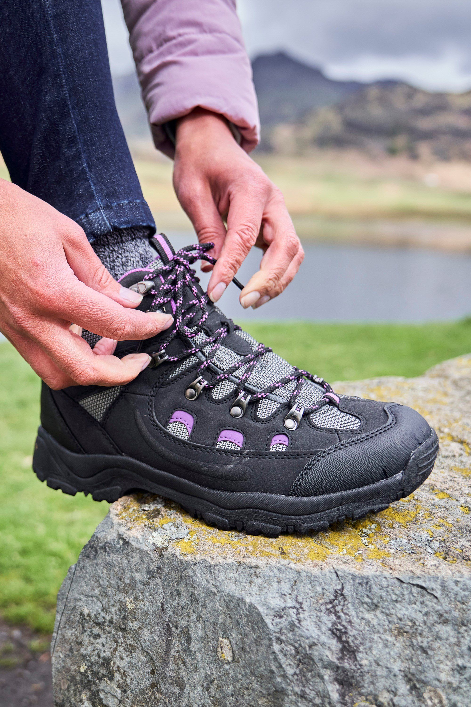 Ботинки водонепроницаемые Mountain Warehouse Adventurer Trekking, черный