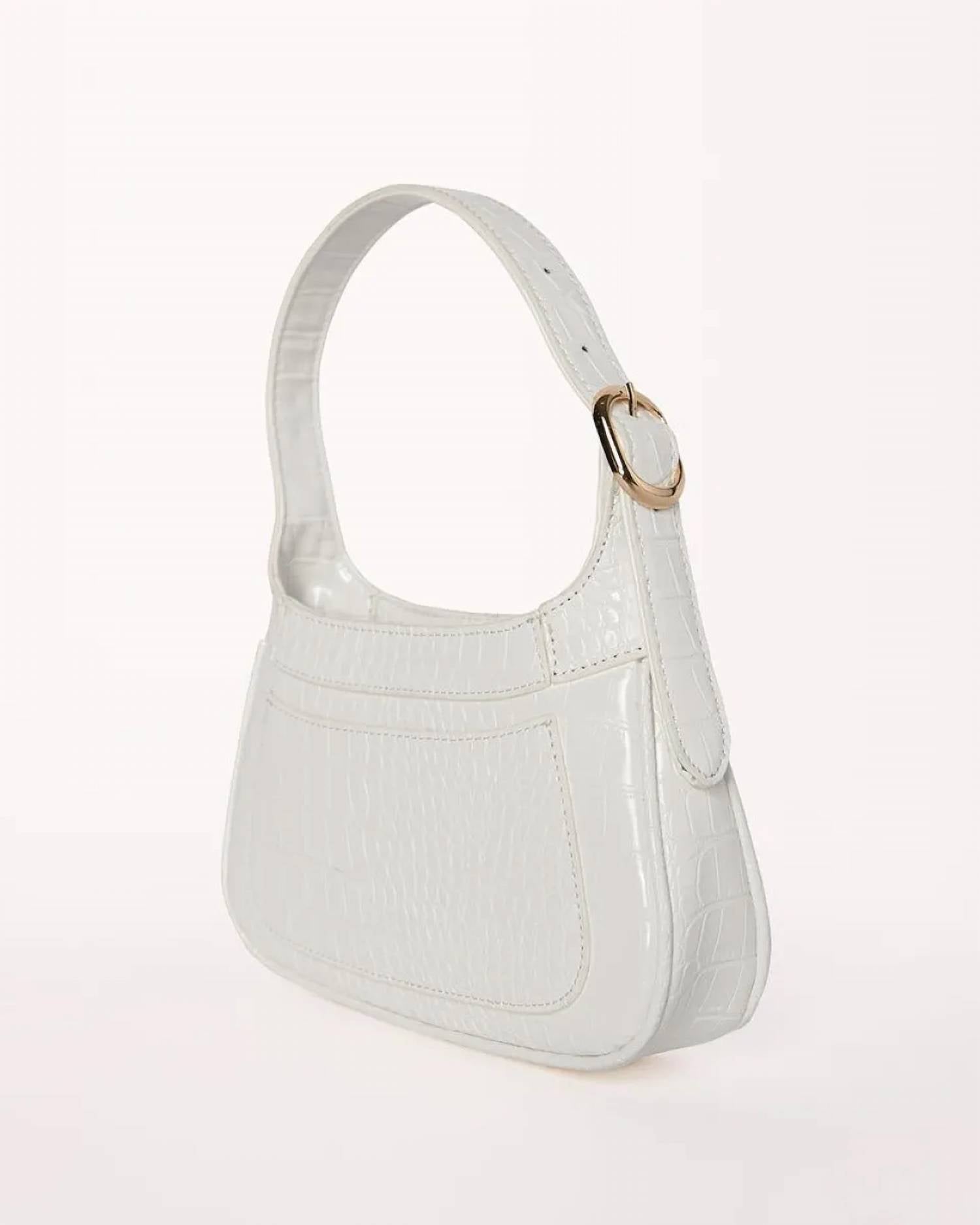 

Сумка через плечо Talora в белом кроке BiLLiNi