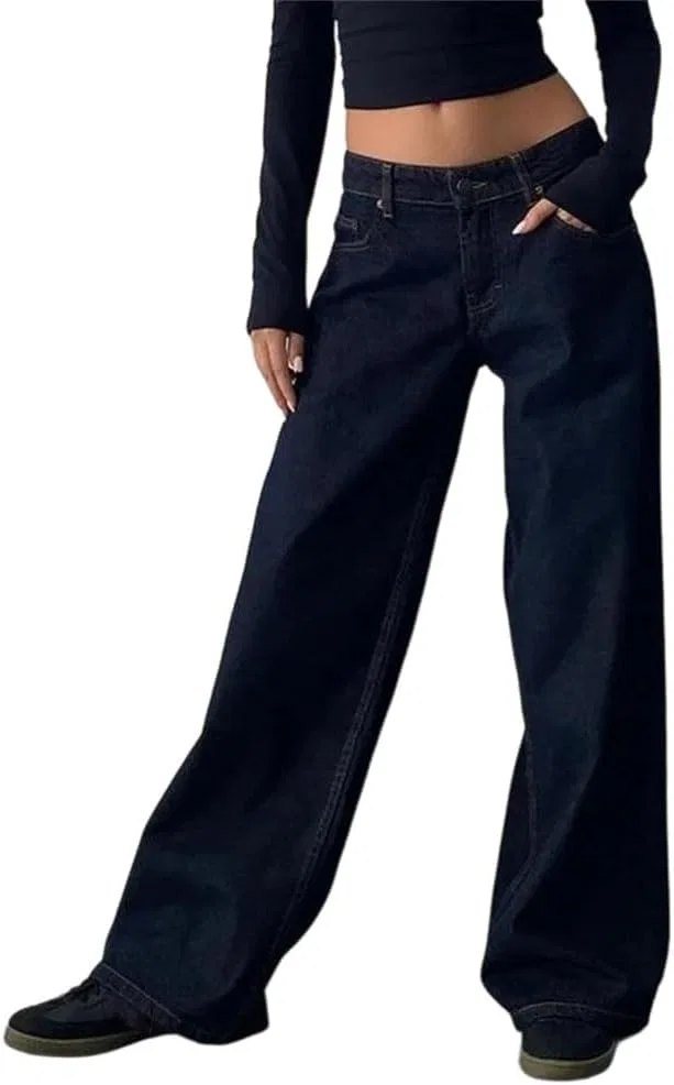 Джинсы свободные, Wide-Leg, 5
