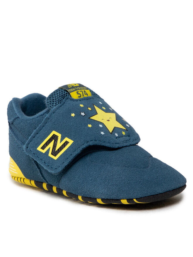 Кроссовки детские New Balance на липучке, синий — фото 2
