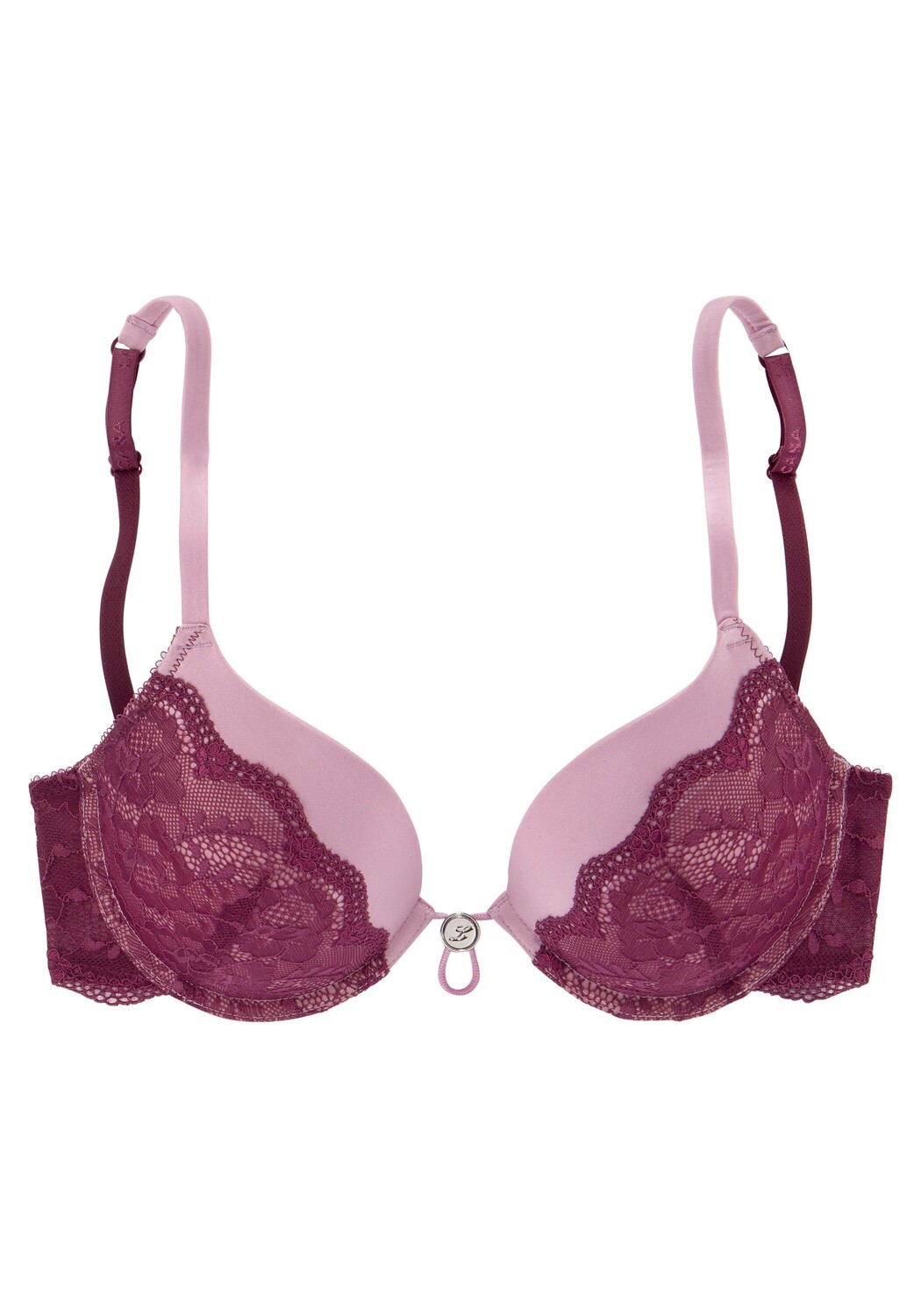 

Бюстгальтер пуш ап LASCANA, цвет lila mauve