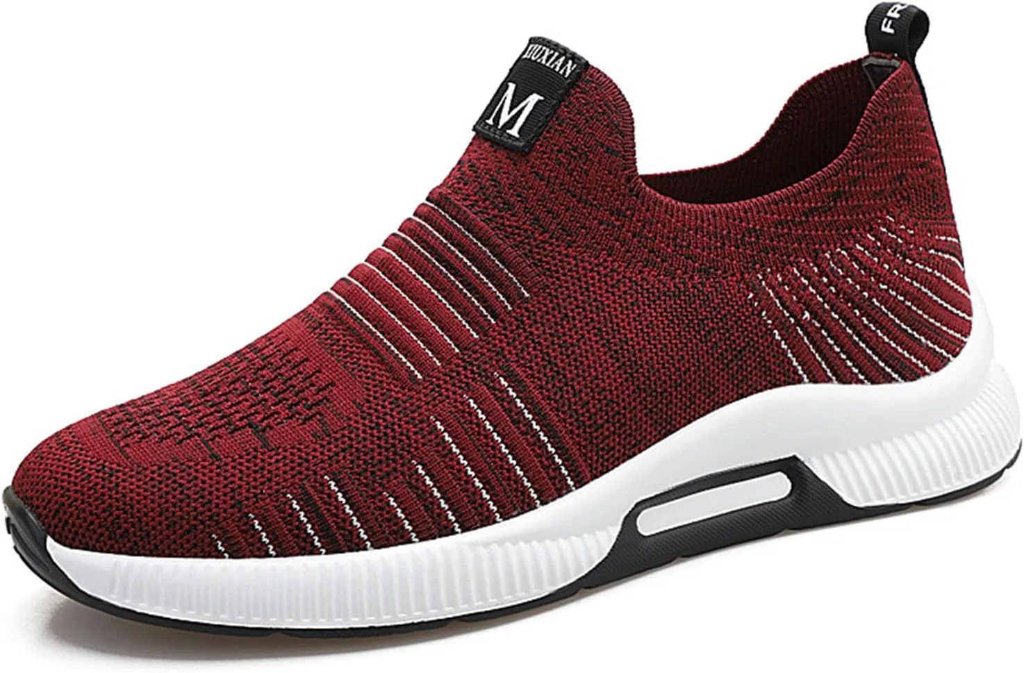 Кроссовки Herrenschuhe mit Erhöhung, lässige Mesh-Sneaker, leichte, atmungsaktive Sportschuhe zum Schnüren mit verstecktem Hebeabsatz für Männer, cm Generic, Rot