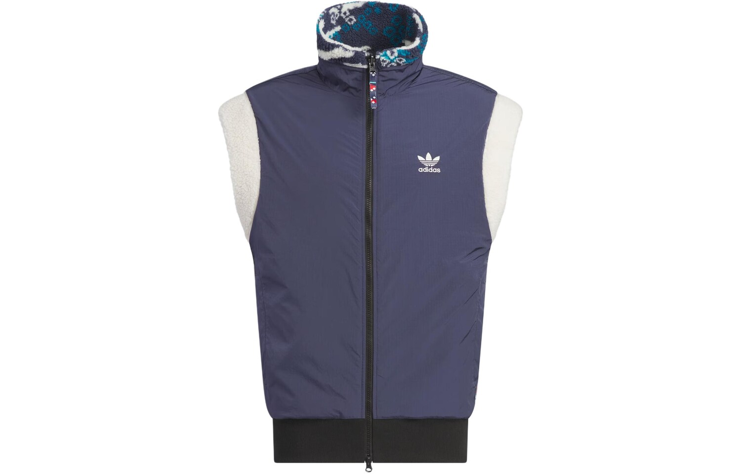 Жилет унисекс Adidas Originals REVERSIBLE FLEECE, темно-синий — фото 2