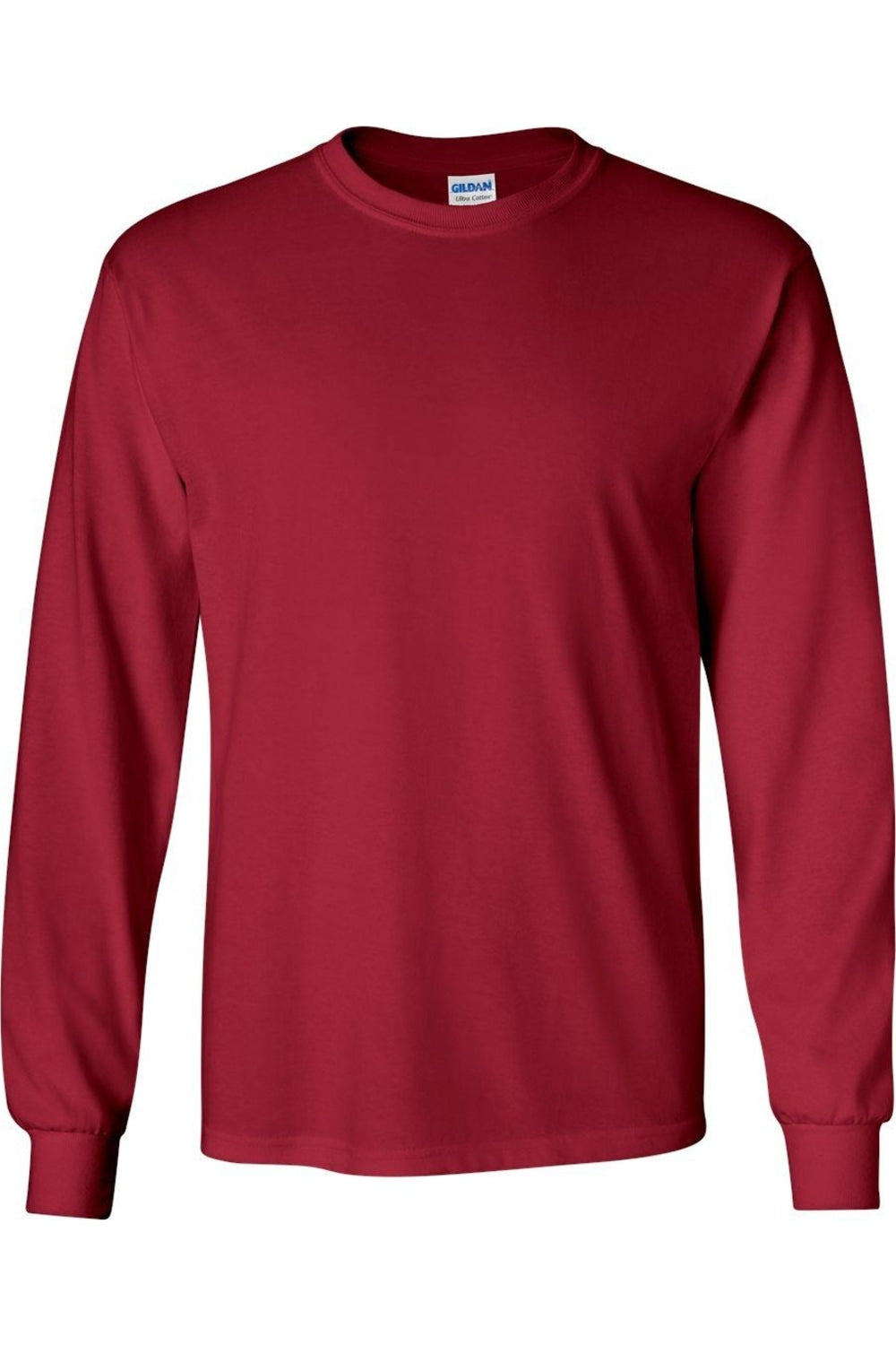 

Футболка с длинным рукавом Gildan Ultra Cotton, цвет cardinal red