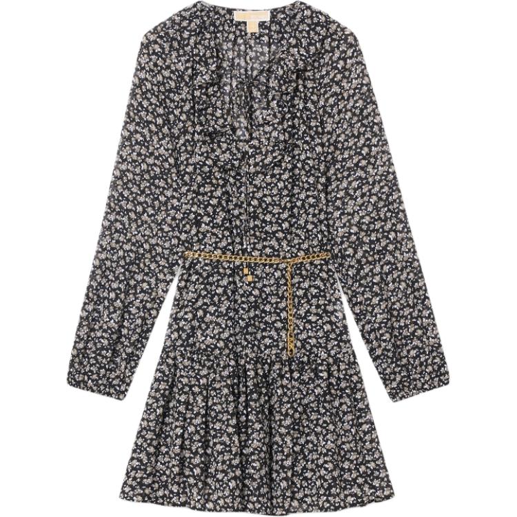 

SS25 платье с длинными рукавами женское MICHAEL KORS, мультиколор
