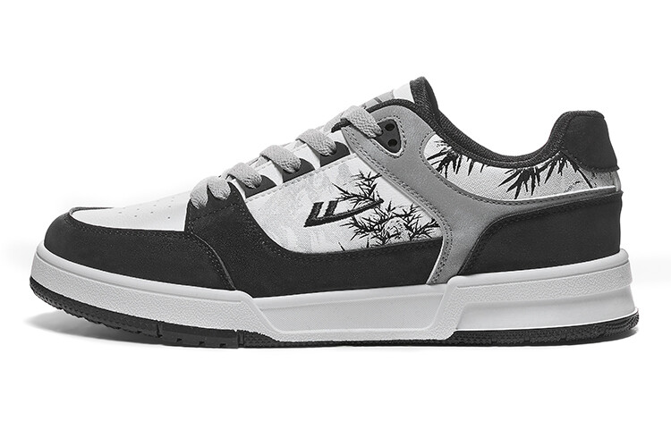 

Кроссовки WARRIOR Skateboarding Shoes Unisex Low-top White/Black/Gray, белый/черный