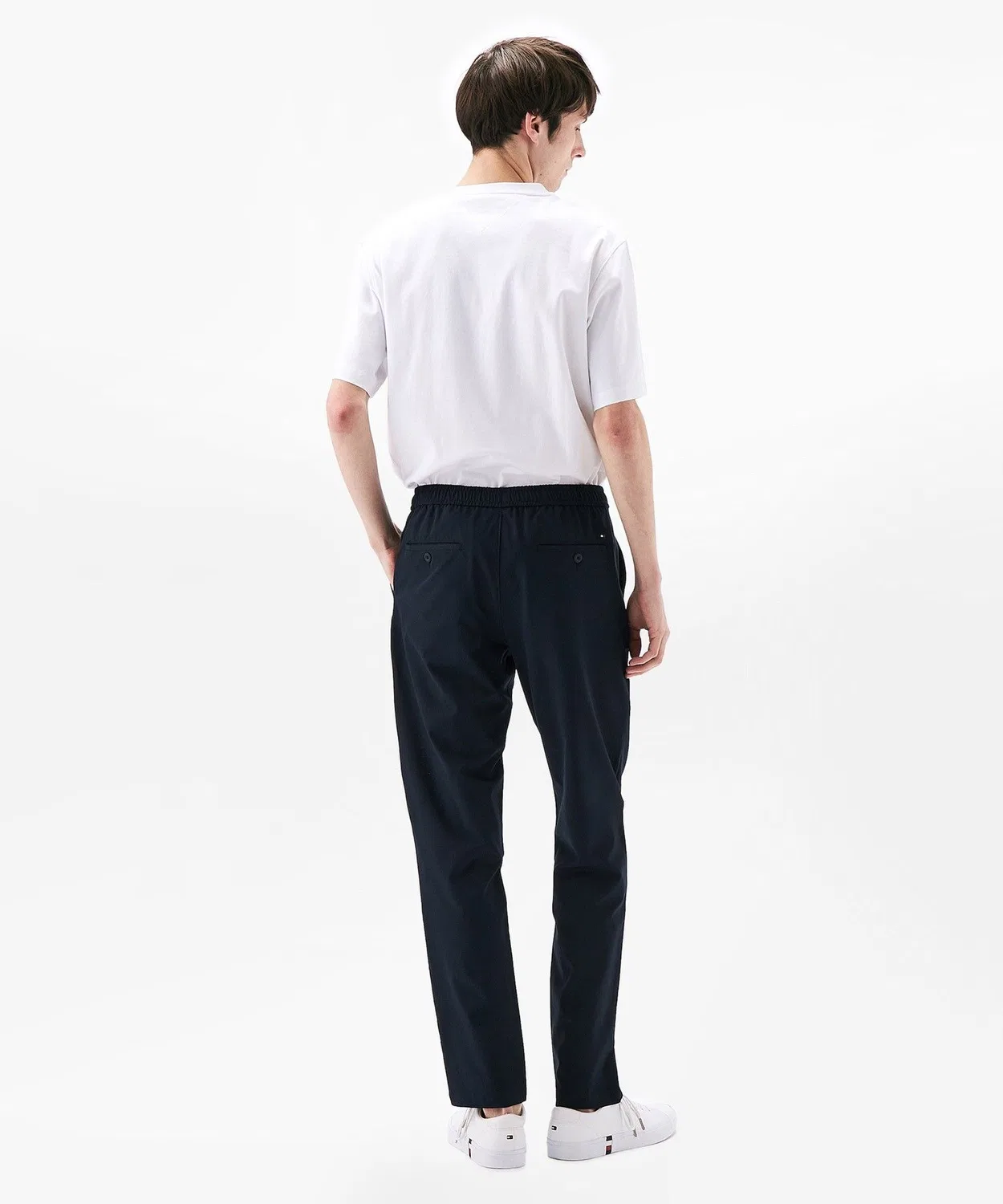 Брюки из воздухопроницаемой ткани Tommy Hilfiger оливковые — фото 4