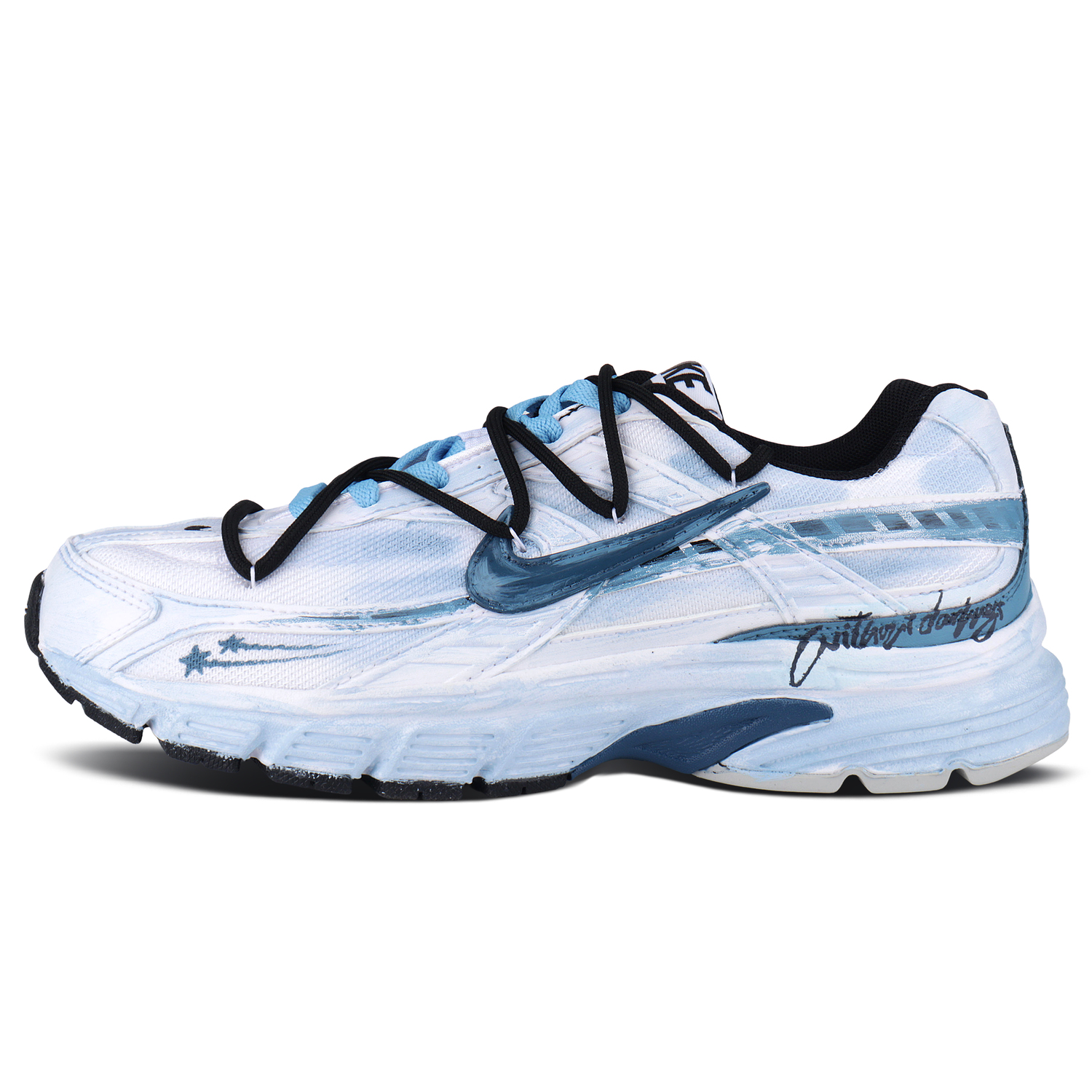 

Nike Кроссовки для бега Unisex Low top Blue White с амортизацией Initiator, устойчивые к истиранию, быстросохнущие, с поддержкой и устойчивостью к ударам