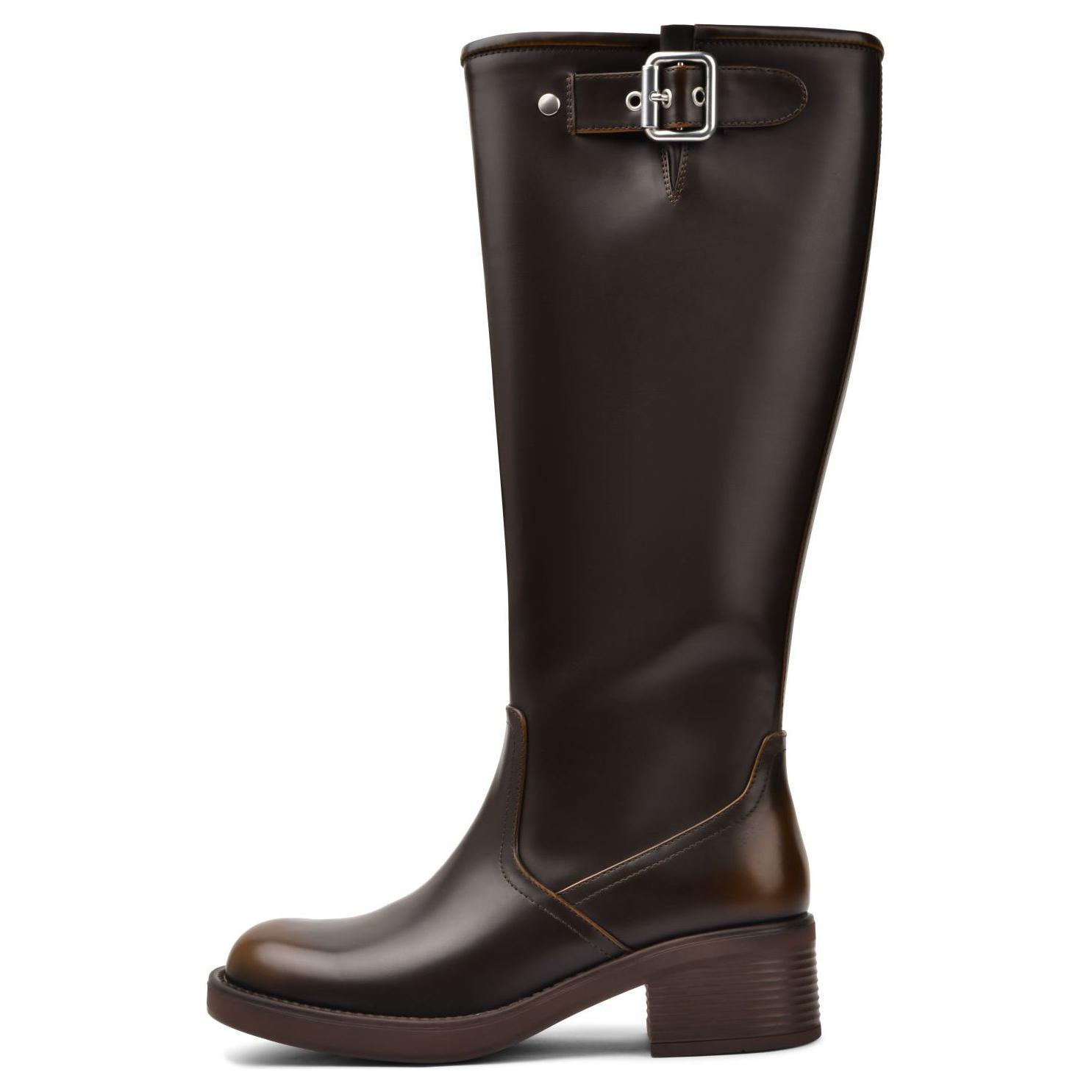 Сапоги женские с рыцарской медалью TOOMANYSHOES, Black