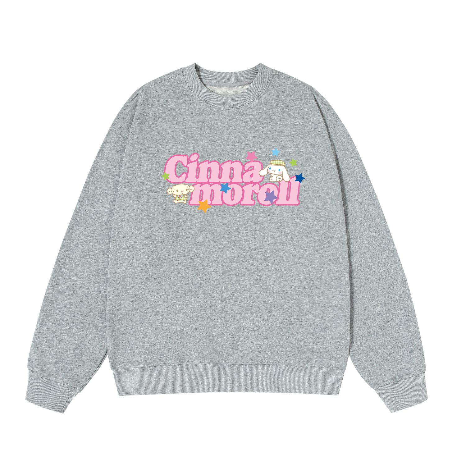 

Свитшот Cinnamoroll Yugui Dog Unisex Sanrio, серый/красный