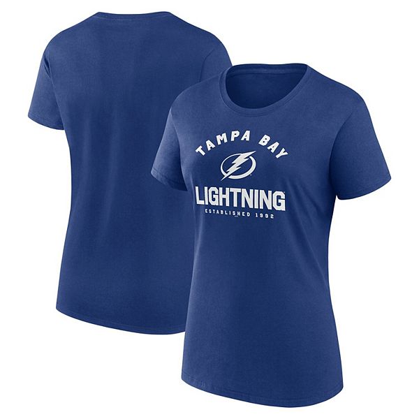

Женская синяя футболка Tampa Bay Lightning Unrivaled Unbranded, Синий, Женская синяя футболка Tampa Bay Lightning Unrivaled Unbranded