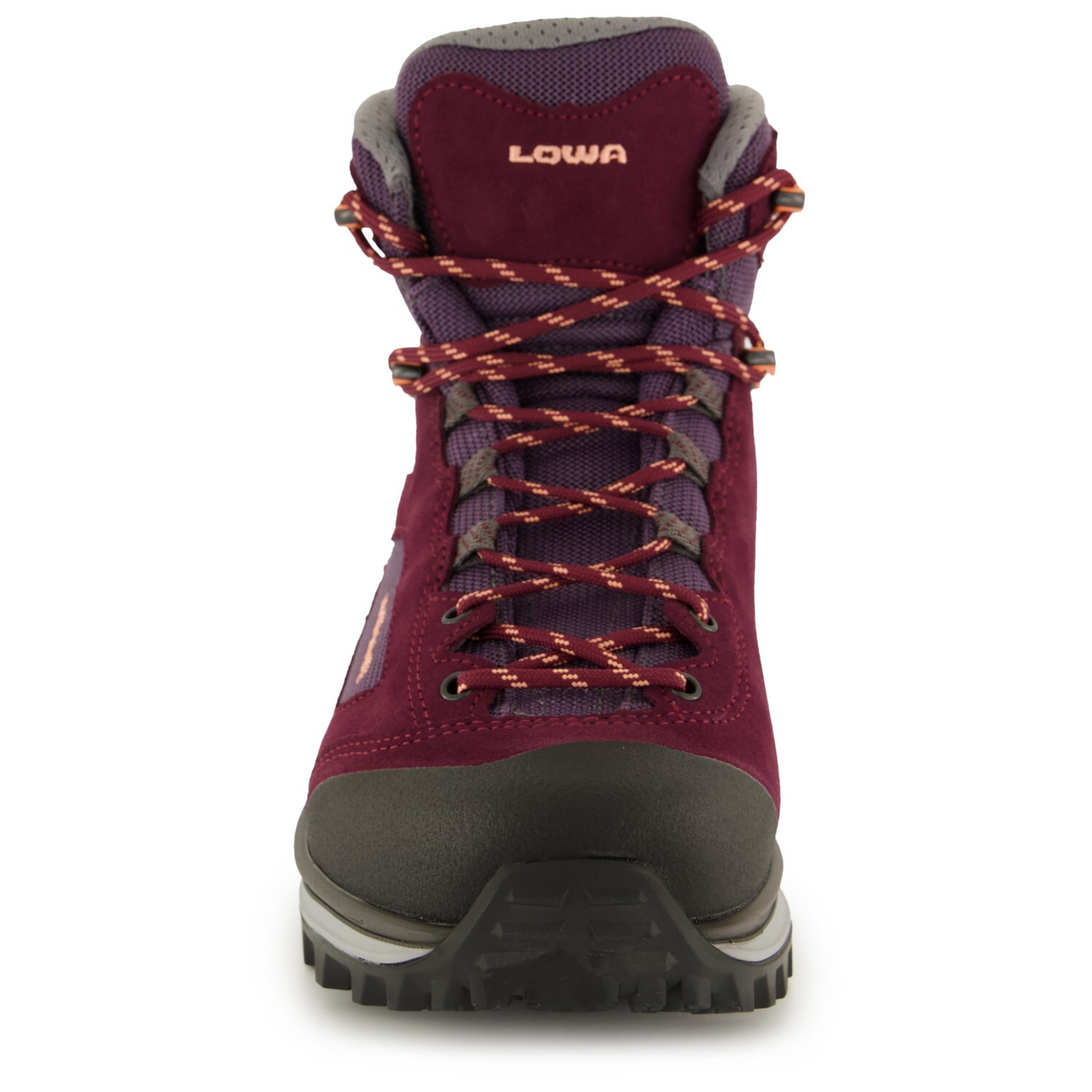 Женские ботинки Lowa Women's Corvara GTX Mid трекинговые на шнуровке, бордовый — фото 3