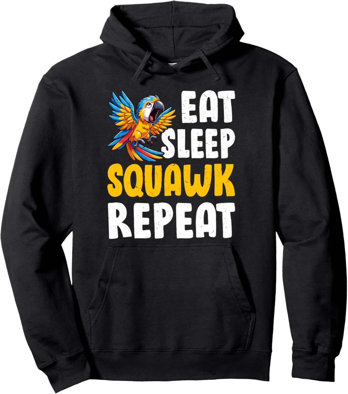 

Толстовка с изображением золотистого ара, черная, размер S Gold Macaw Parrot Ornithology Bird Lover