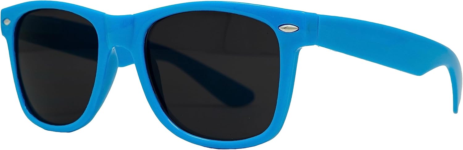 

Стильные поляризованные солнцезащитные очки Funky Junque в стиле ретро — защита от УФ-излучения, классические очки унисекс — для девичника, однотонные, в выгодных комплектах, Solid - Aqua