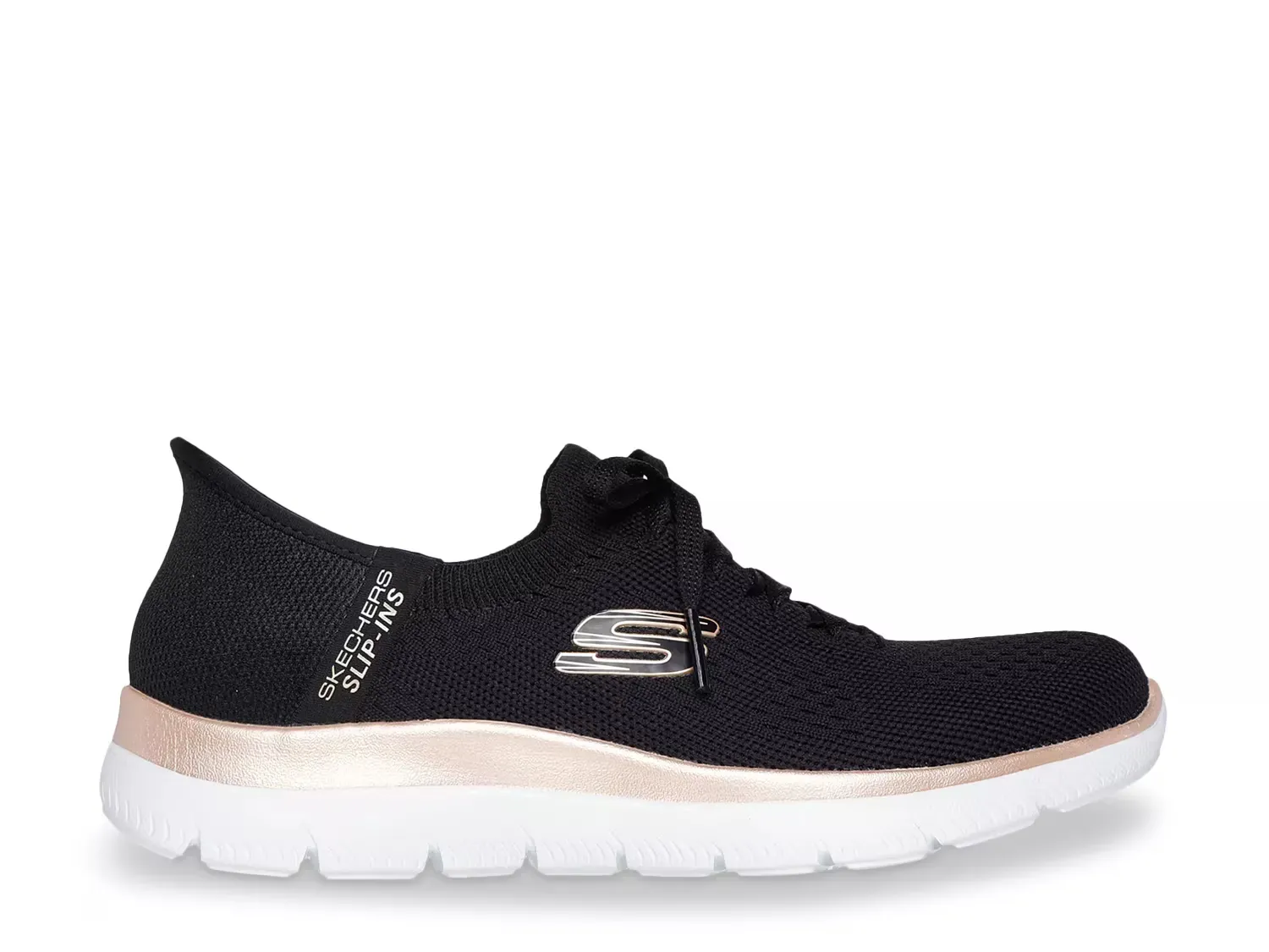 Hands Free Slip-Ins Summits Night Chic Кроссовки Skechers, Black/White — фото 3
