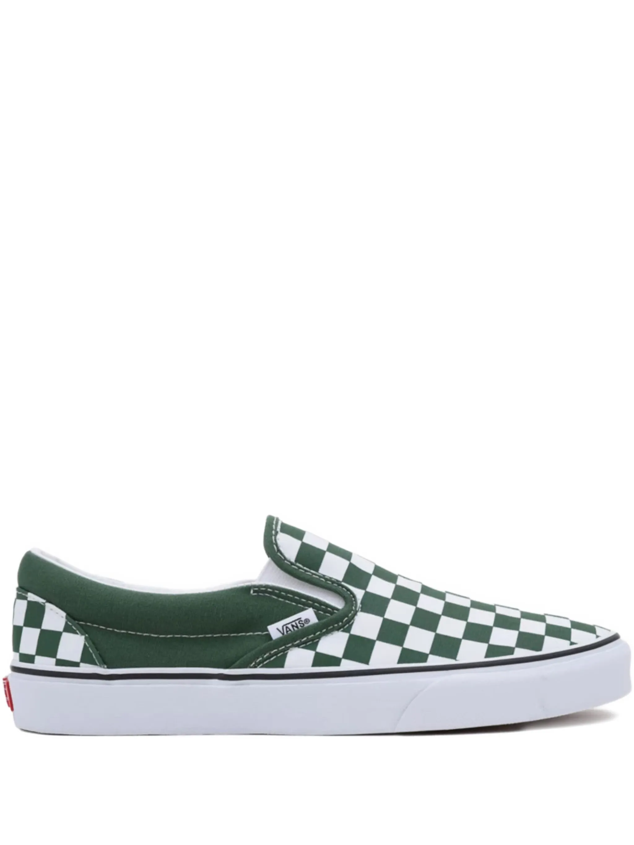 

Кроссовки Checkerboard White/Green Vans, зеленый