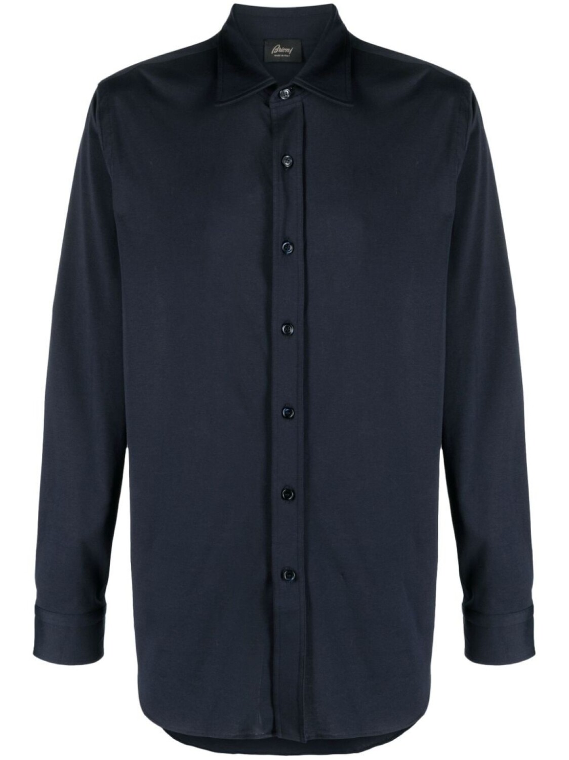 

Brioni рубашка с отложным воротником, синий